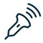 Icon of a sonogram